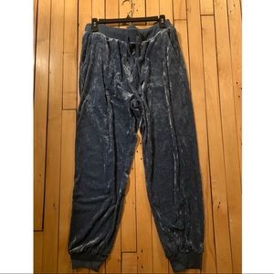 Velvet joggers teal blue from Aerie